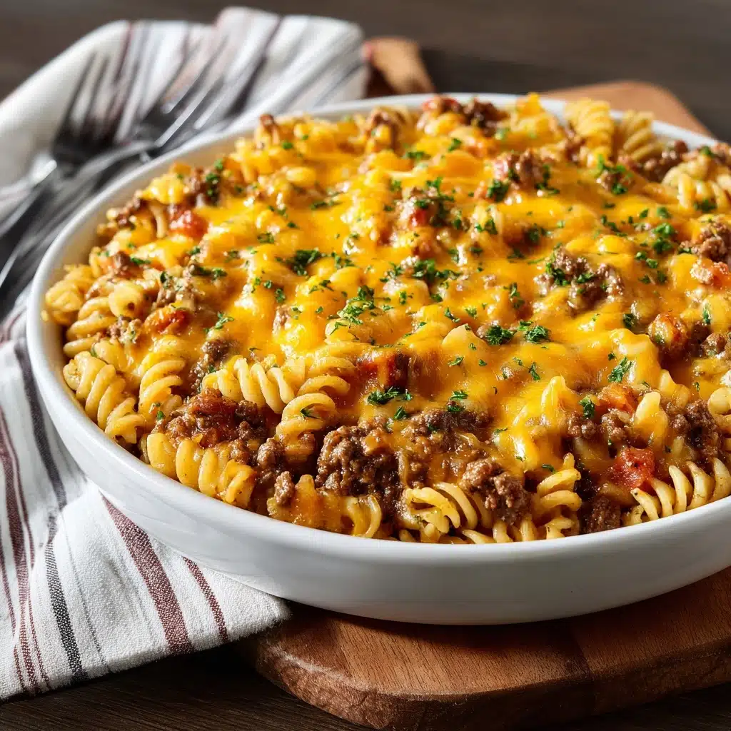 One Pot Cheeseburger Casserole Recipe - Recipe Image