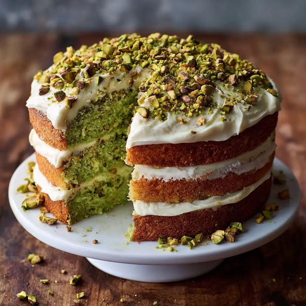 Zesty Pistachio Bliss Cake Recipe - Recipe Image