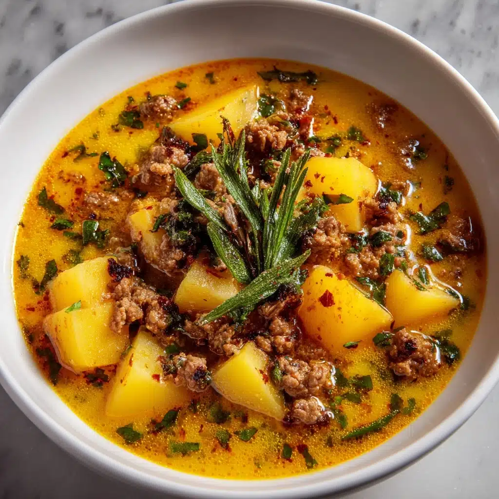 Creamy Potato & Sausage Soup Recipe - Recipe Image