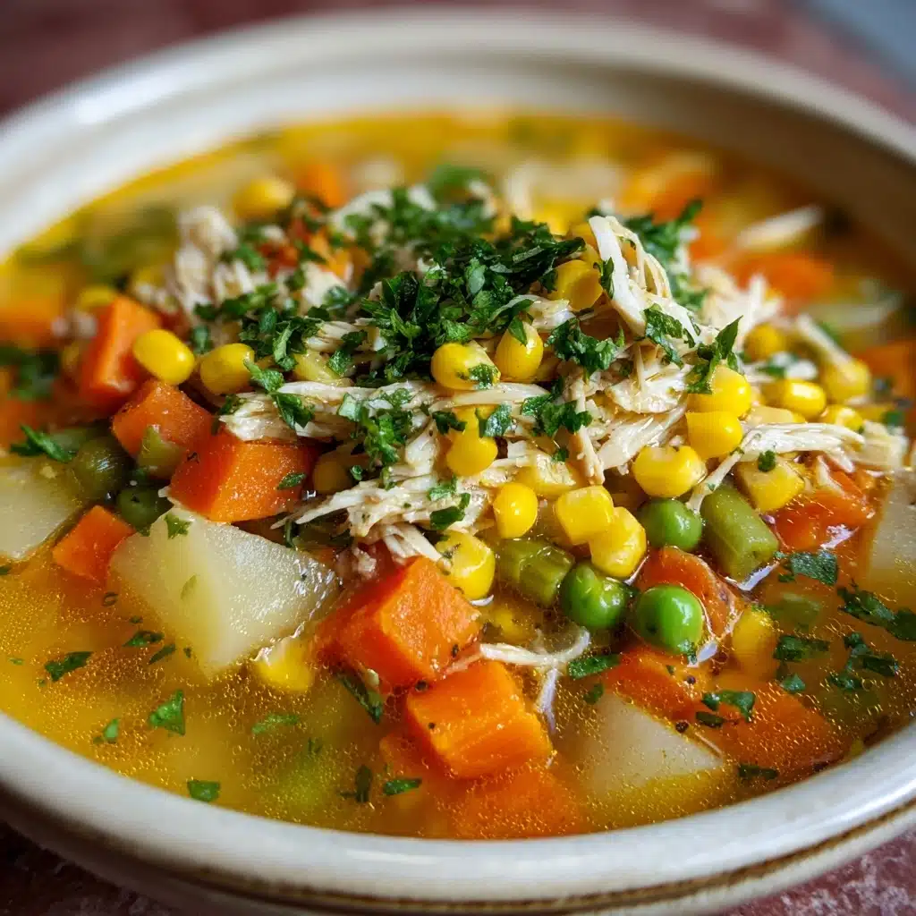 Healthy Chicken Vegetable Soup Recipe - Recipe Image