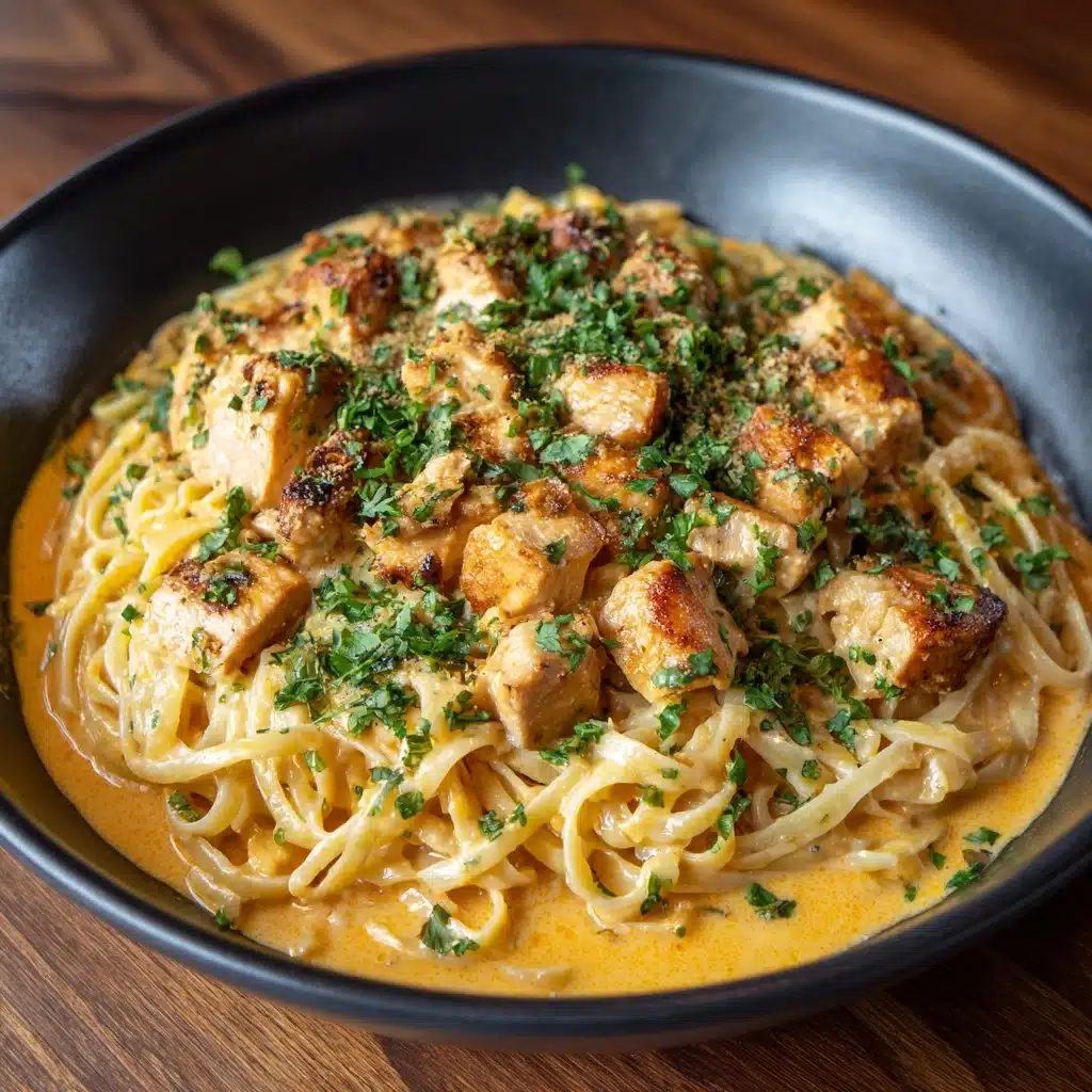 Cowboy Butter Chicken Linguine Recipe - Recipe Image