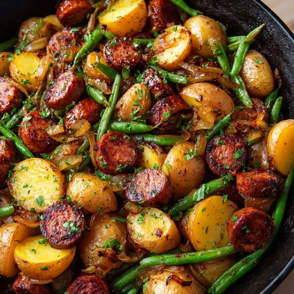 One-Skillet Kielbasa and Potatoes Recipe - Recipe Image