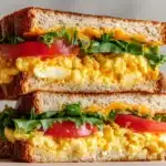High Protein Vegetarian Breakfast Sandwiches Recipe