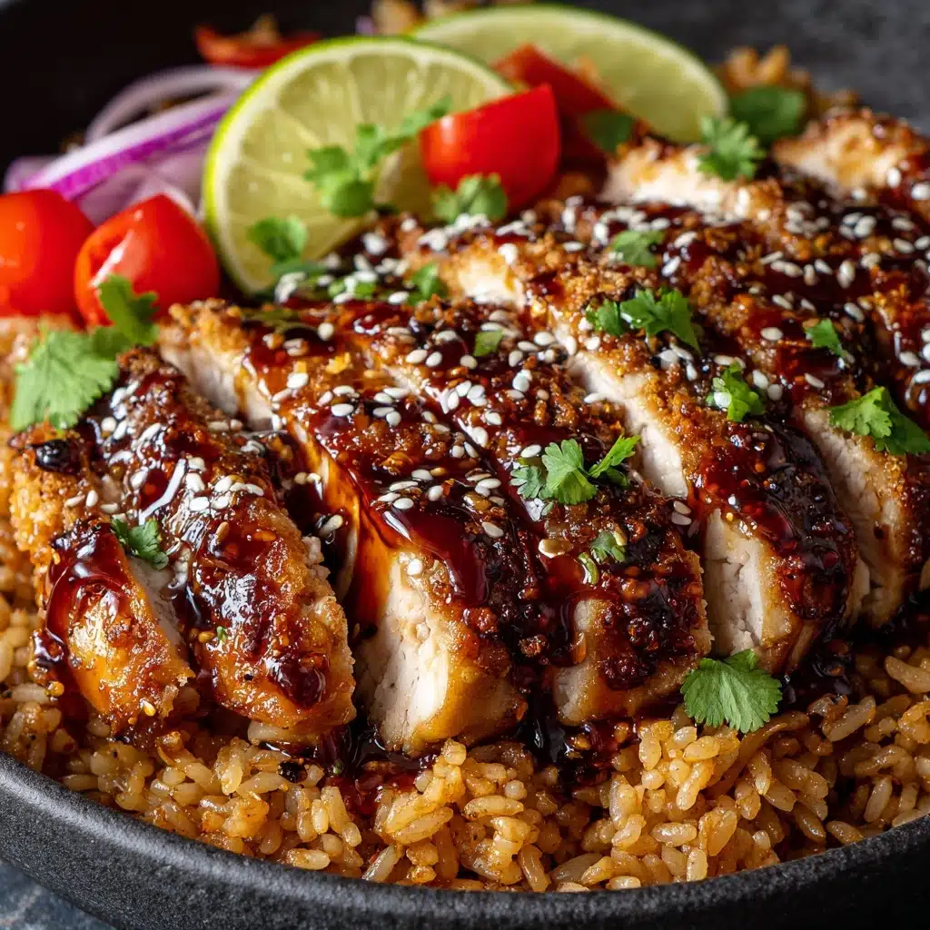 Teriyaki Chicken Crispy Rice Salad Recipe - Recipe Image