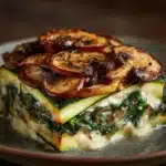 Spinach, Mushroom, and Ricotta Stuffed Zucchini Recipe