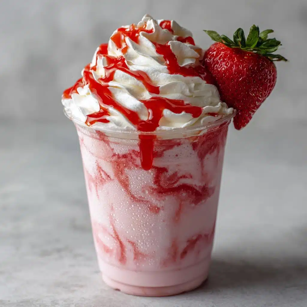 Strawberry Cream Frappuccino Recipe - Recipe Image