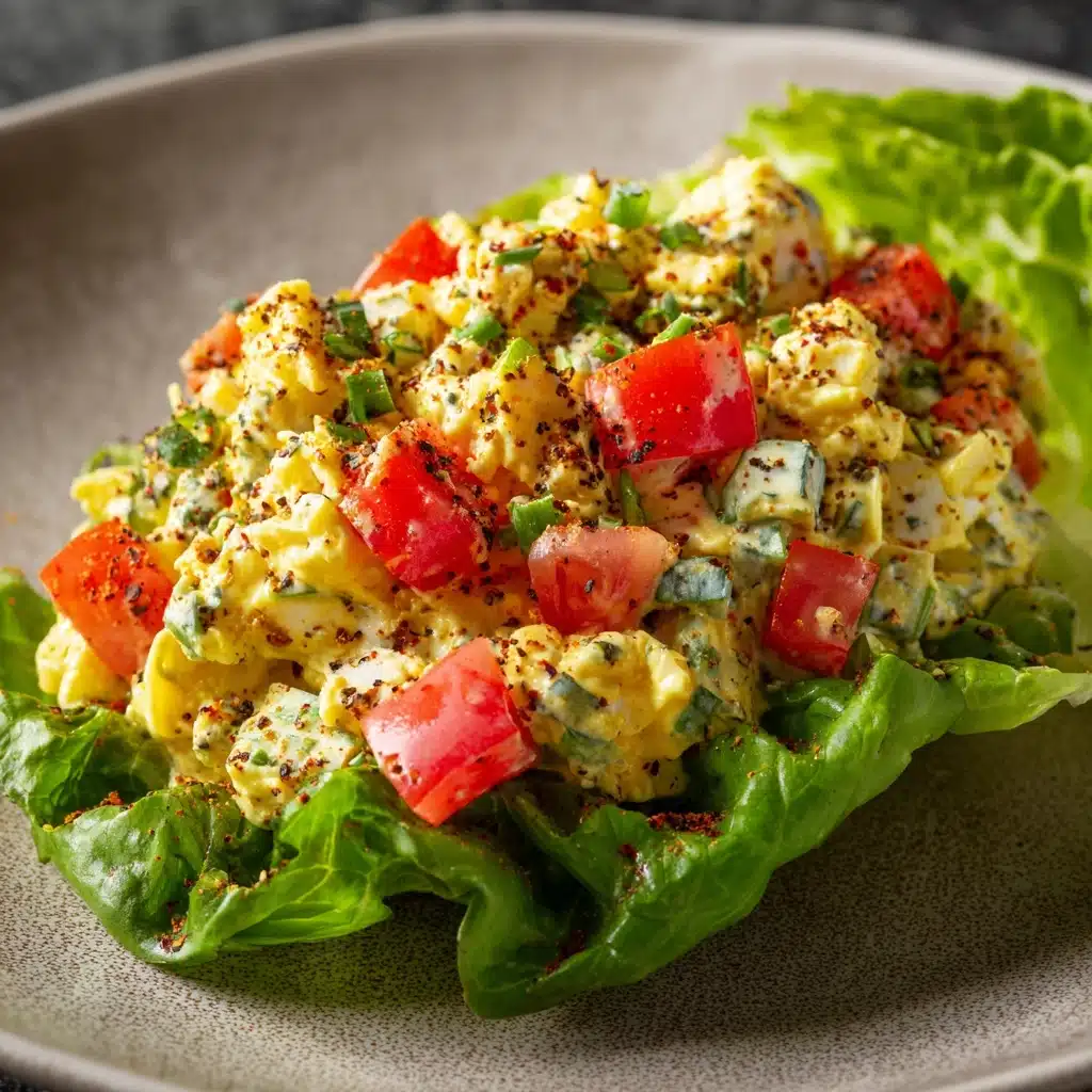BLT Egg Salad Lettuce Wraps Recipe