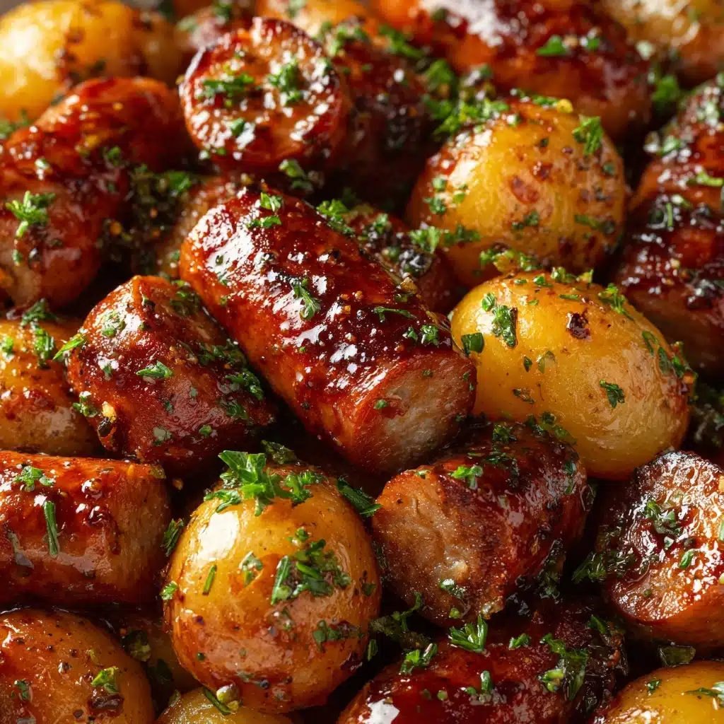 Glazed Sausage and Potatoes Recipe - Recipe Image