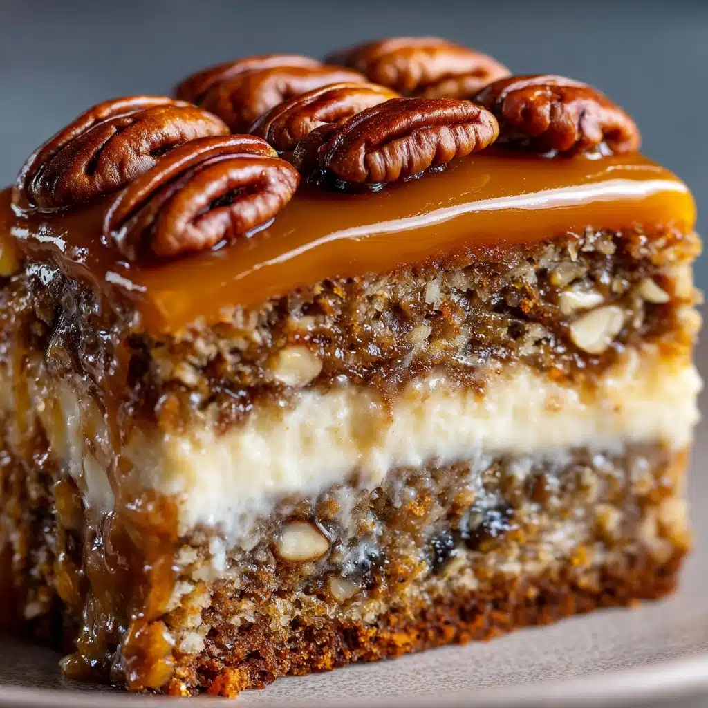 Southern Pecan Caramel Cake Recipe - Recipe Image