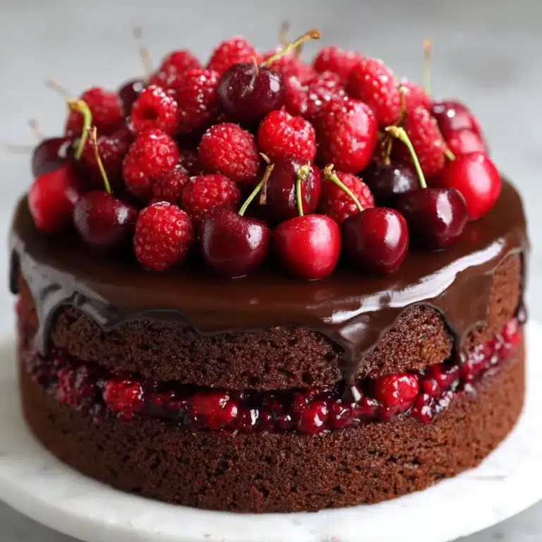 Chocolate Raspberry Truffle Cake Recipe