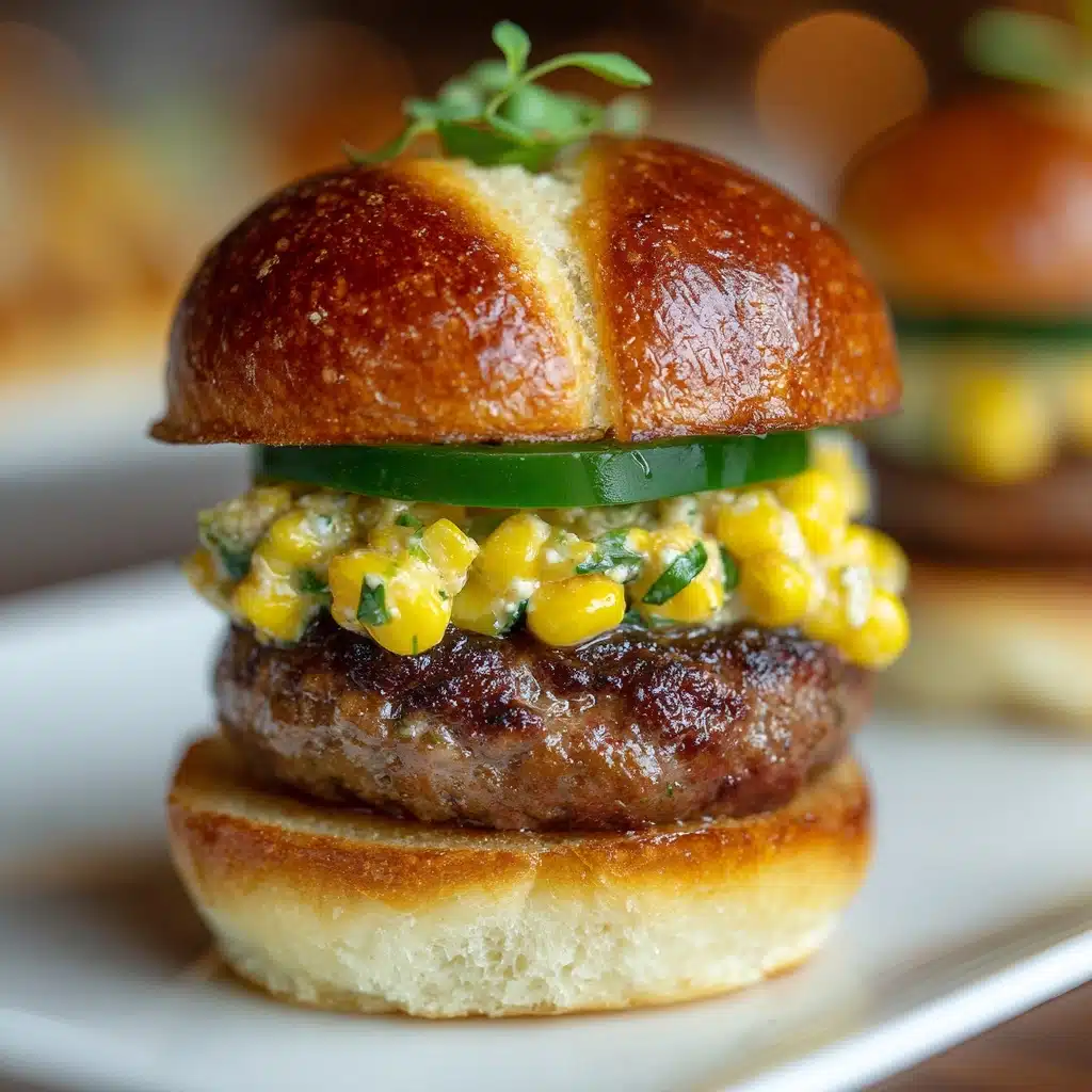 Street Corn Cheeseburger Sliders Recipe