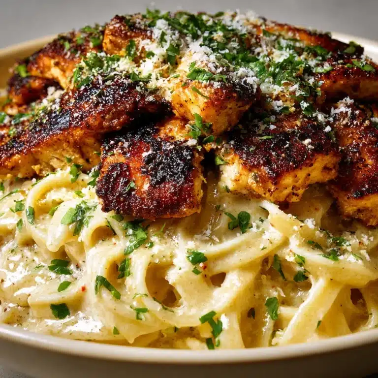 Lemon Garlic Butter Chicken with Creamy Parmesan Linguine Recipe