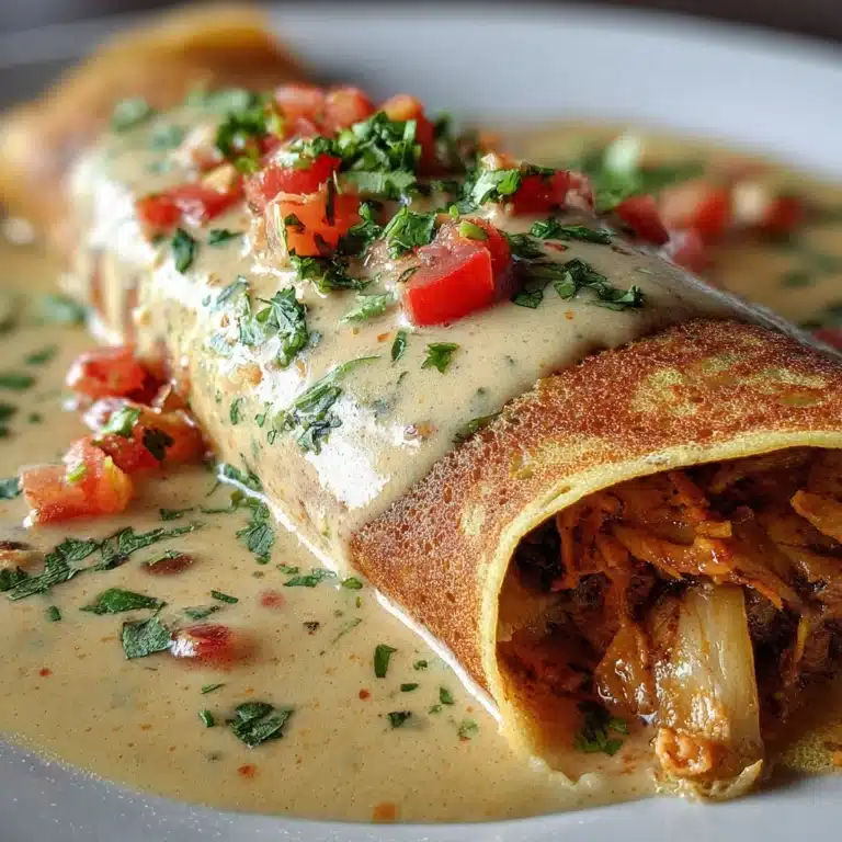 Boudin Chimichangas with Crawfish Cream Sauce Recipe