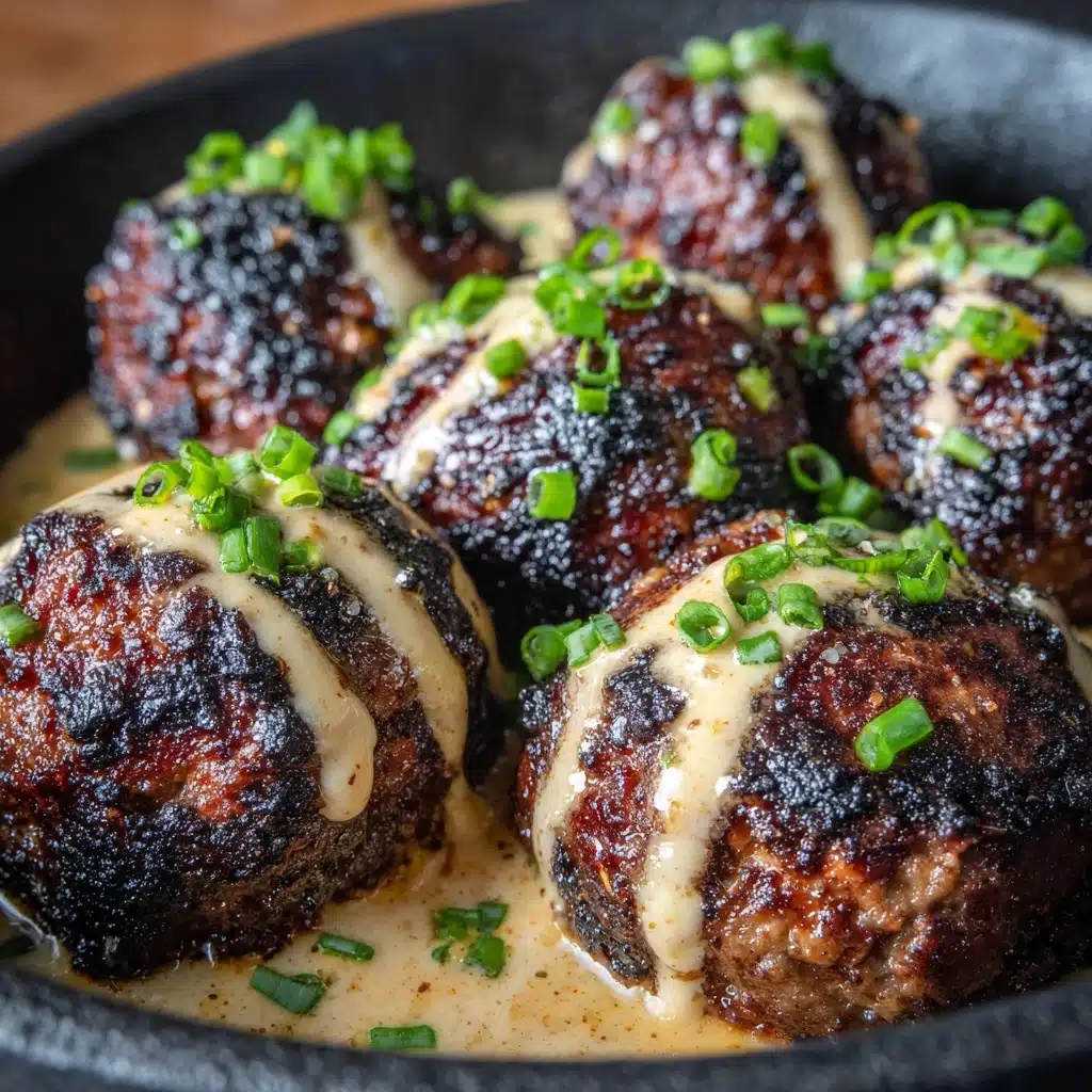 Juicy Korean-Style BBQ Meatballs with Spicy Mayo Sauce Recipe - Recipe Image