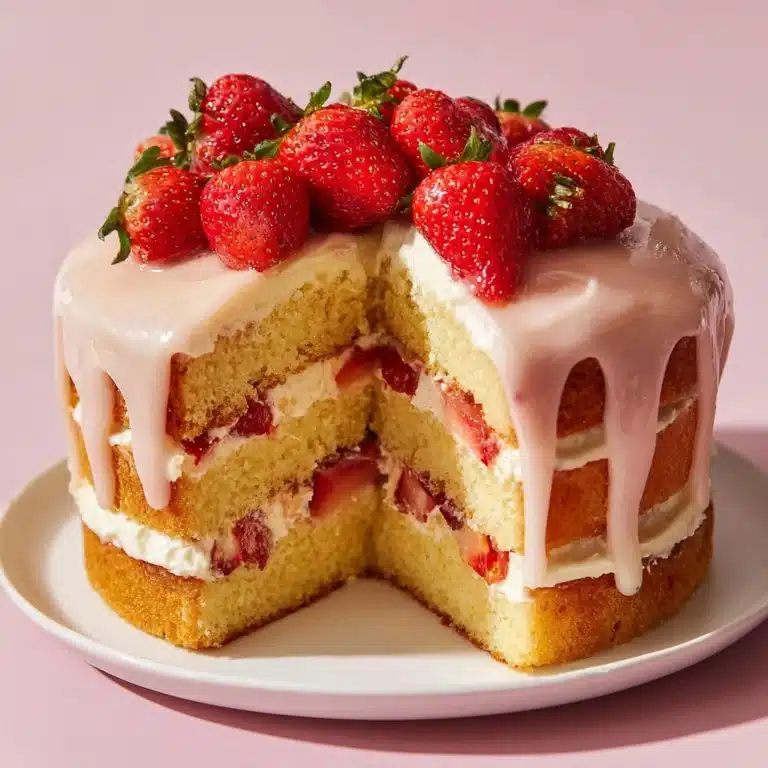 Strawberry Lemonade Buttermilk Cake Recipe