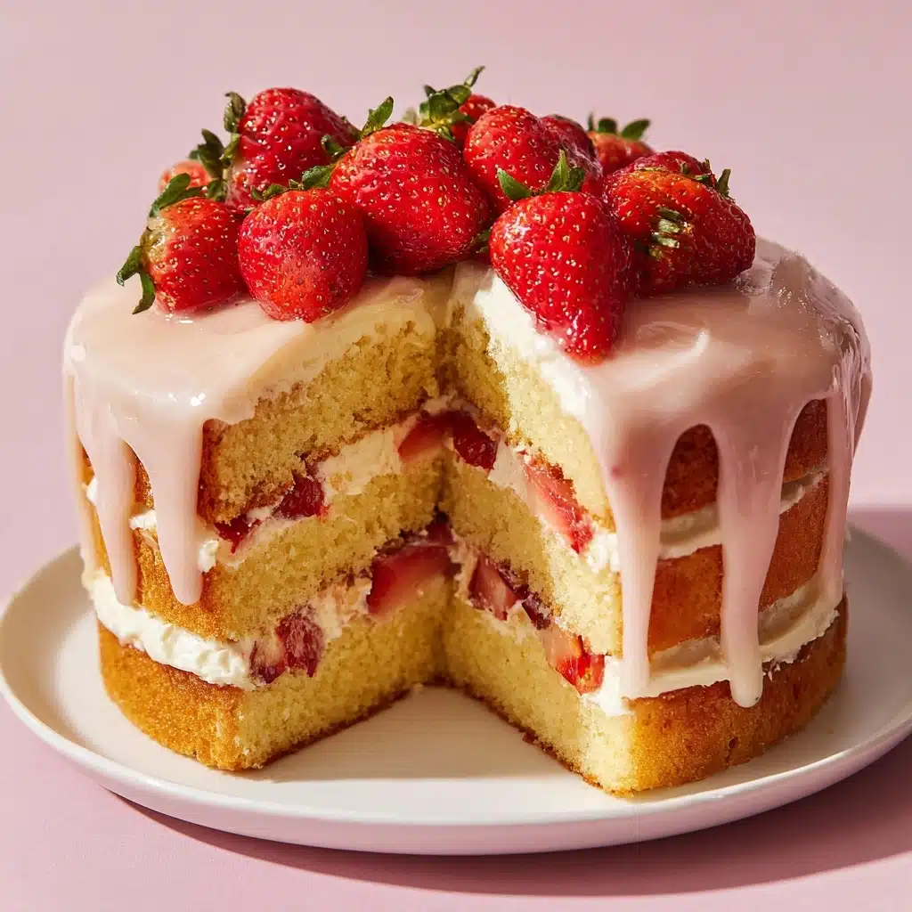 Strawberry Lemonade Buttermilk Cake Recipe