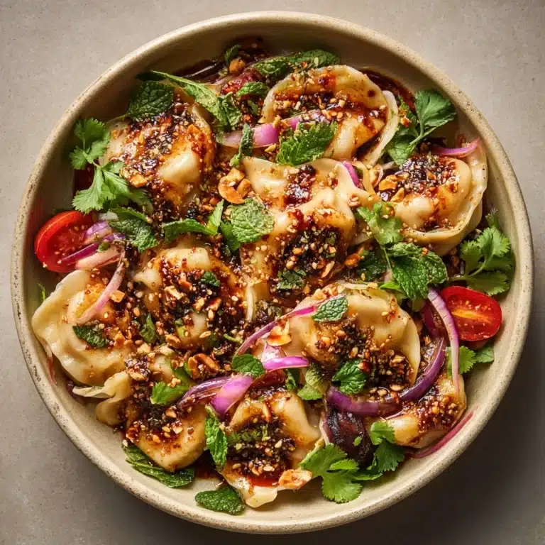 Viral Crispy Dumpling Salad Recipe