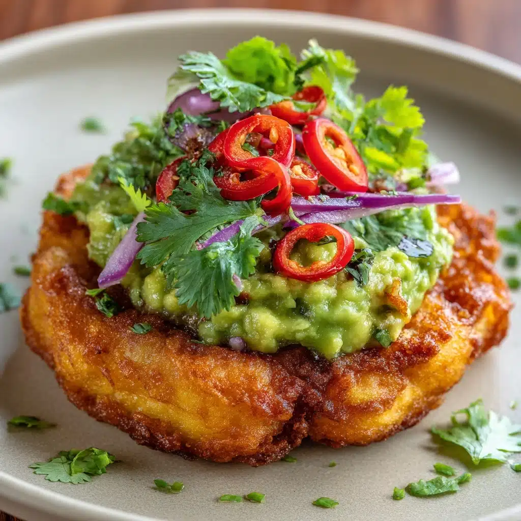 Spicy Smashed Avocado Hash Brown Toasts Recipe