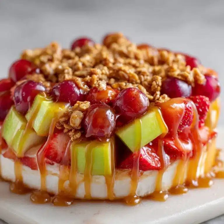 Caramel Crunch Cheesecake Fruit Salad Recipe