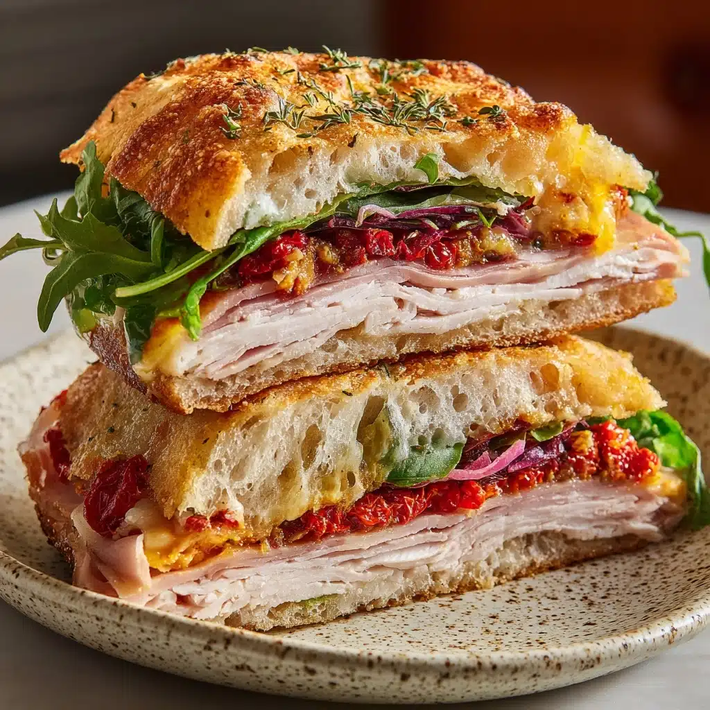 Trader Joe’s Sun-Dried Tomato Focaccia Turkey Sandwich Recipe - Recipe Image