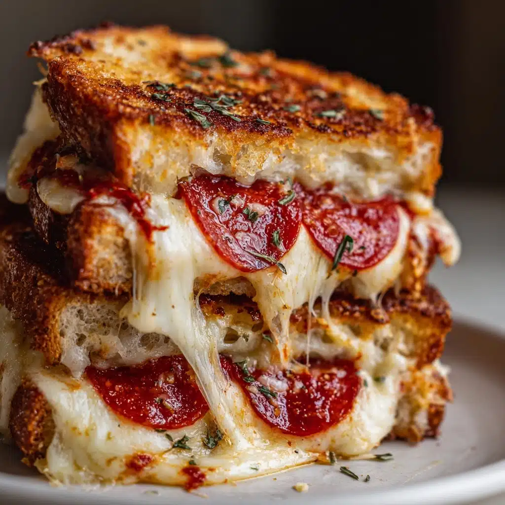 Pepperoni Pizza Grilled Cheese Recipe - Recipe Image