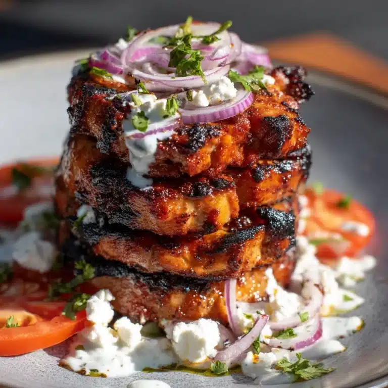 Chicken Shawarma Tower Baked in the Oven Recipe