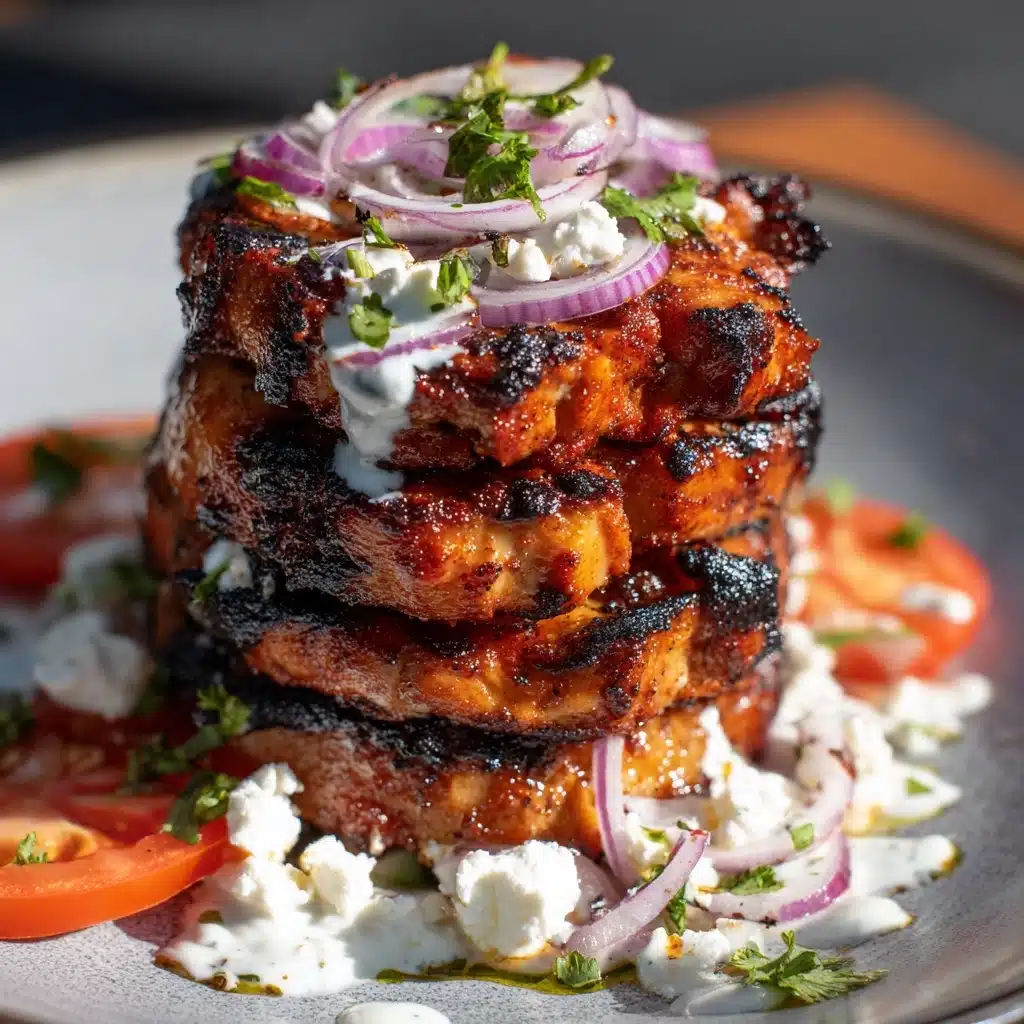 Chicken Shawarma Tower Baked in the Oven Recipe