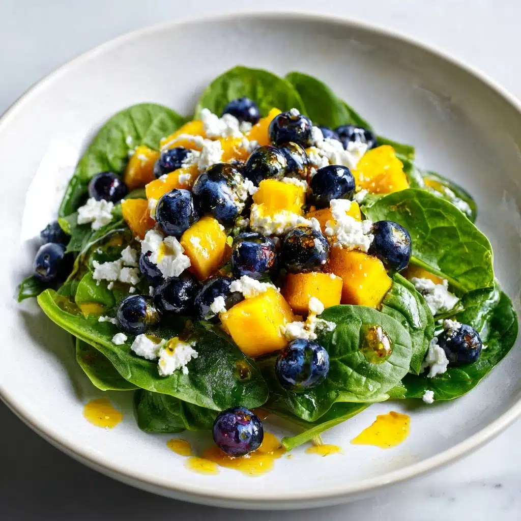 Mango, Blueberry, and Spinach Salad Recipe - Recipe Image