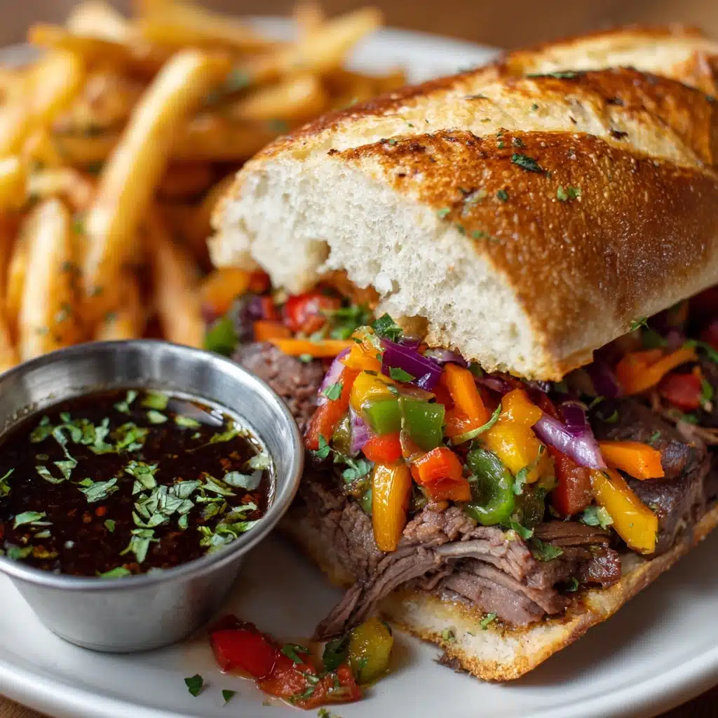 Homemade Chicago Italian Beef Sandwich Recipe - Recipe Image