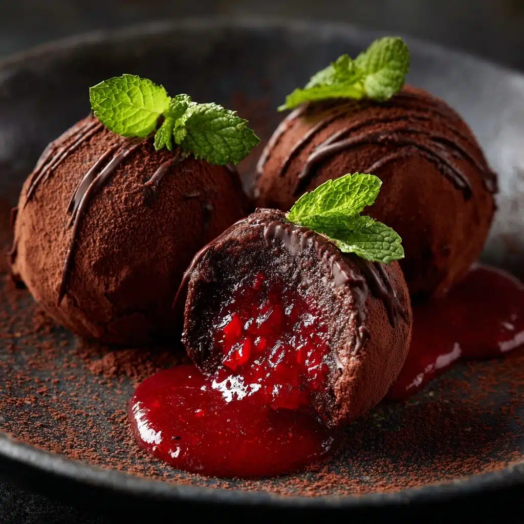 Strawberry Dark Chocolate Truffles Recipe - Recipe Image