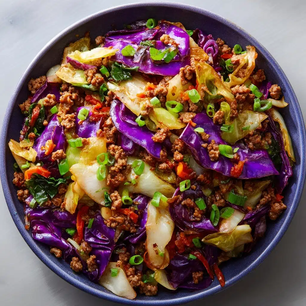 Healthy Ground Beef Cabbage Stir-Fry Recipe
