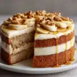 Heavenly Banana Walnut Cream Cake Recipe
