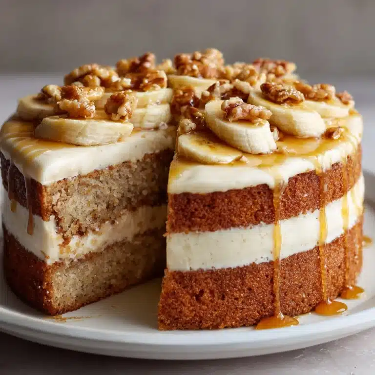 Heavenly Banana Walnut Cream Cake Recipe