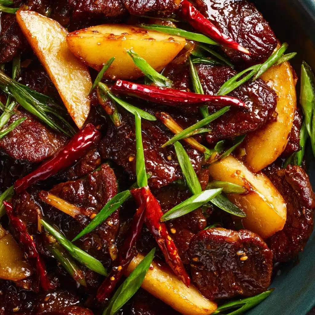 Stir-Fry with Chinese Yam and Beef Recipe - Recipe Image