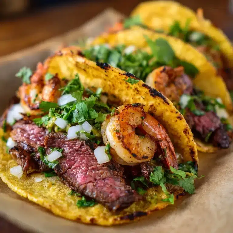 Steak and Shrimp Tacos Recipe