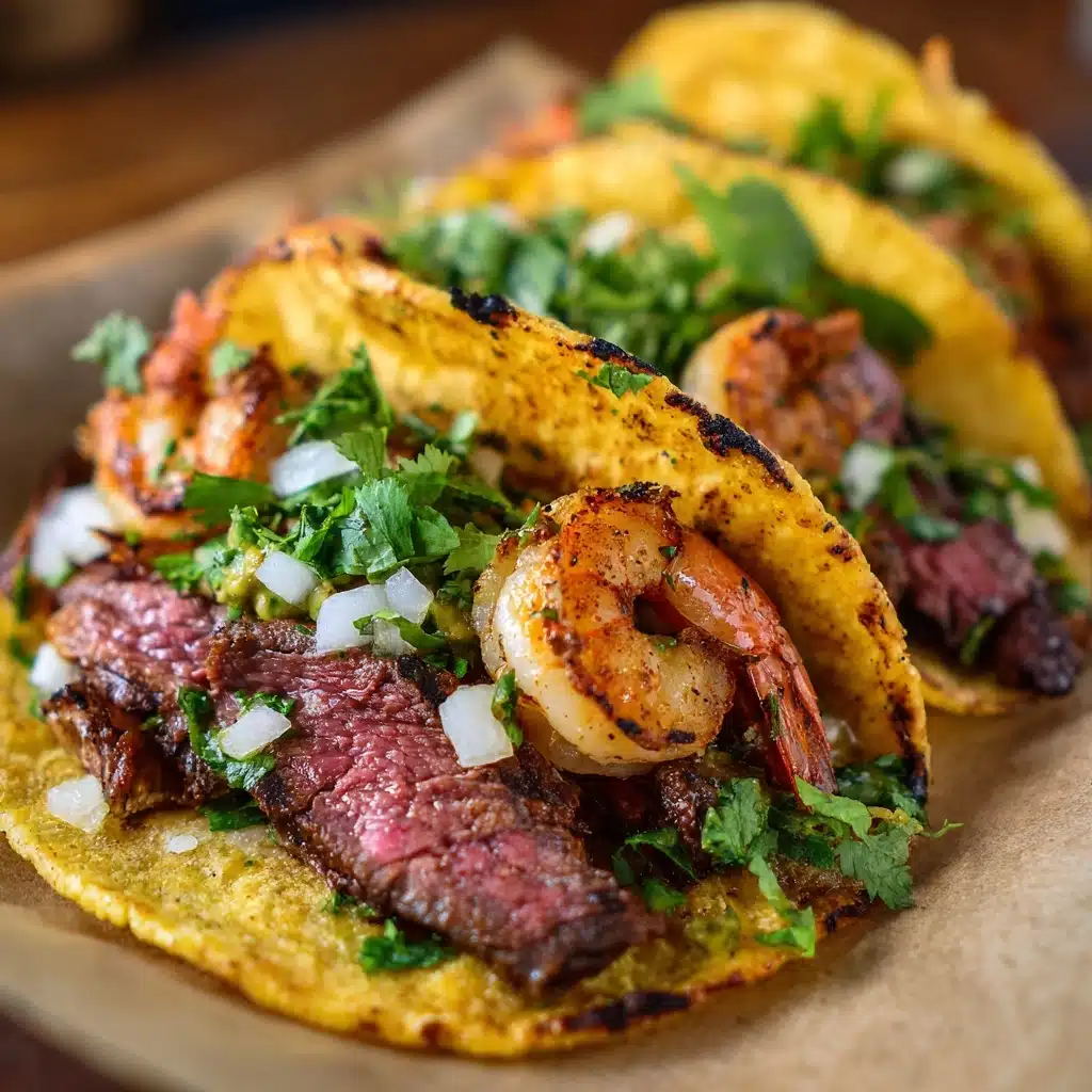 Steak and Shrimp Tacos Recipe - Recipe Image