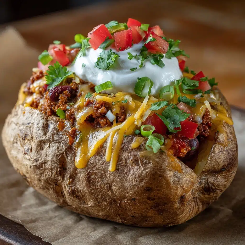 Taco Stuffed Baked Potatoes Recipe - Recipe Image