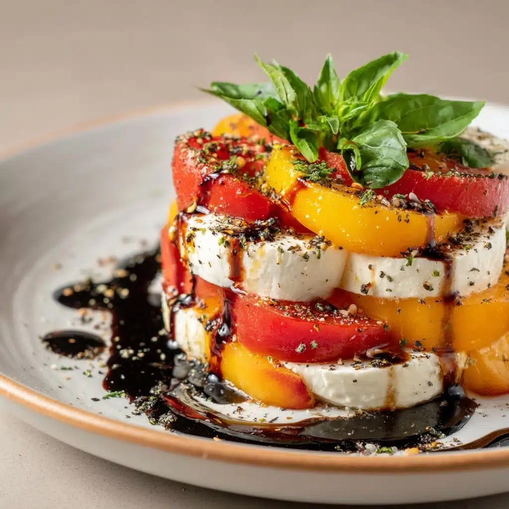 Peach Caprese Salad Recipe - Recipe Image
