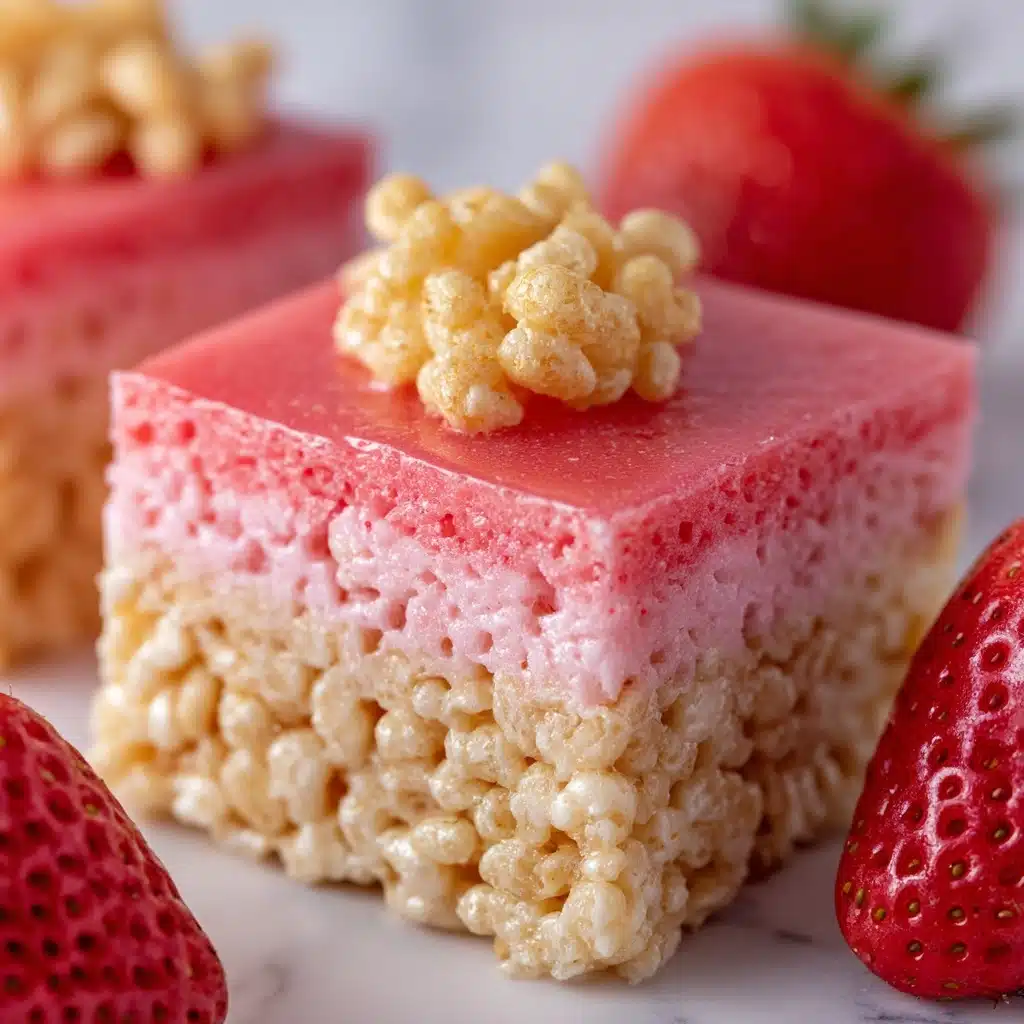 Strawberry Crunch Rice Krispie Treats Recipe - Recipe Image