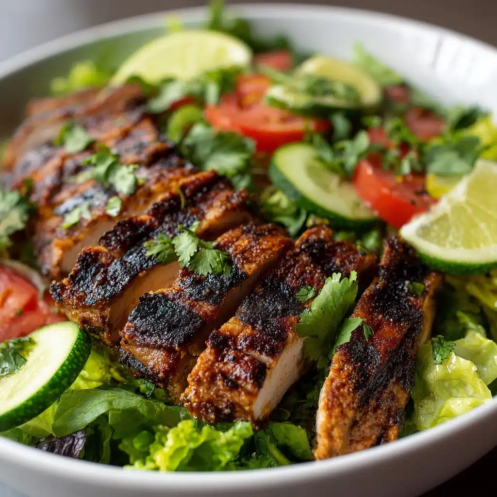 Grilled Chili Lime Chicken Fajita Salad Recipe