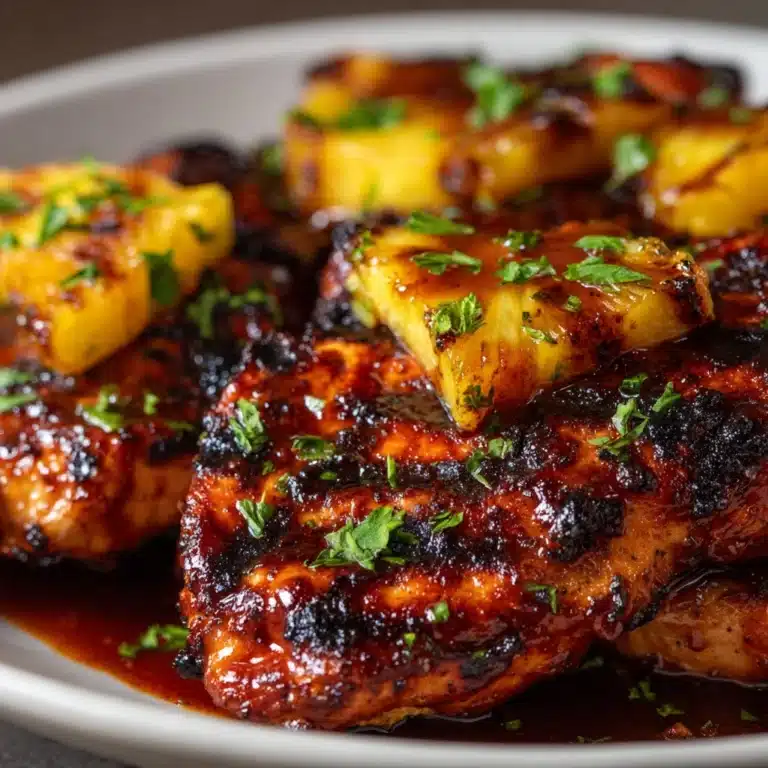 Hawaiian BBQ Chicken and Pineapple Foil Packets Recipe