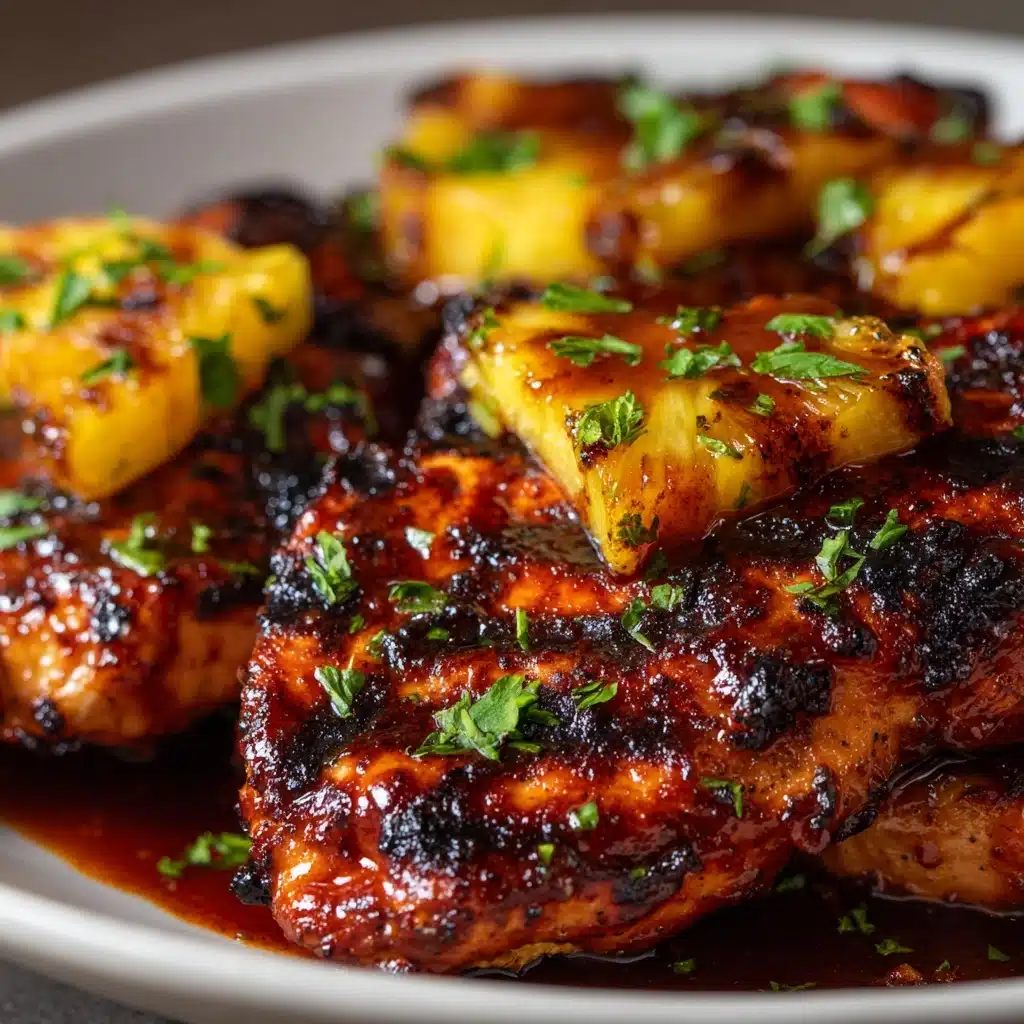 Hawaiian BBQ Chicken and Pineapple Foil Packets Recipe - Recipe Image