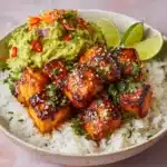 Spicy Chipotle Honey Salmon Bowls Recipe