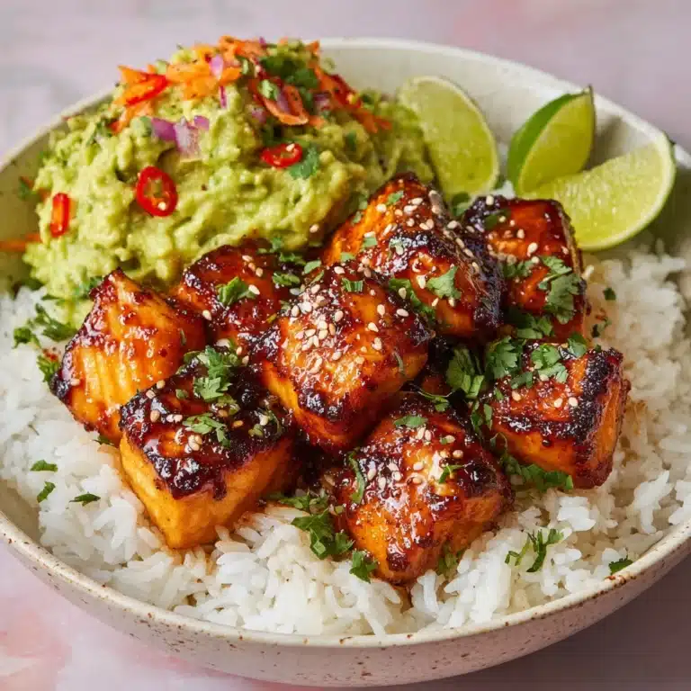 Spicy Chipotle Honey Salmon Bowls Recipe