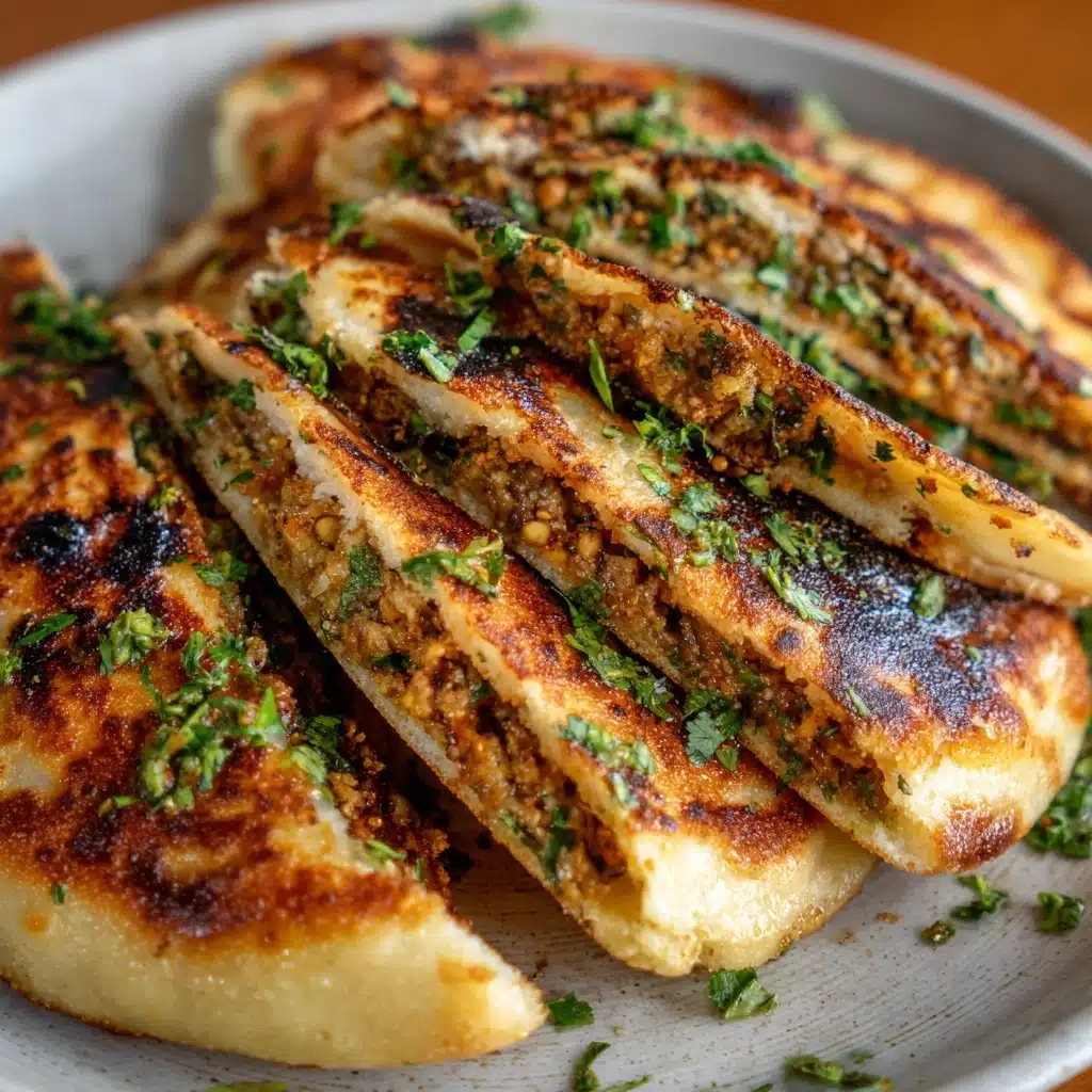 Speedy Dumpling Stuffed Flatbreads Recipe