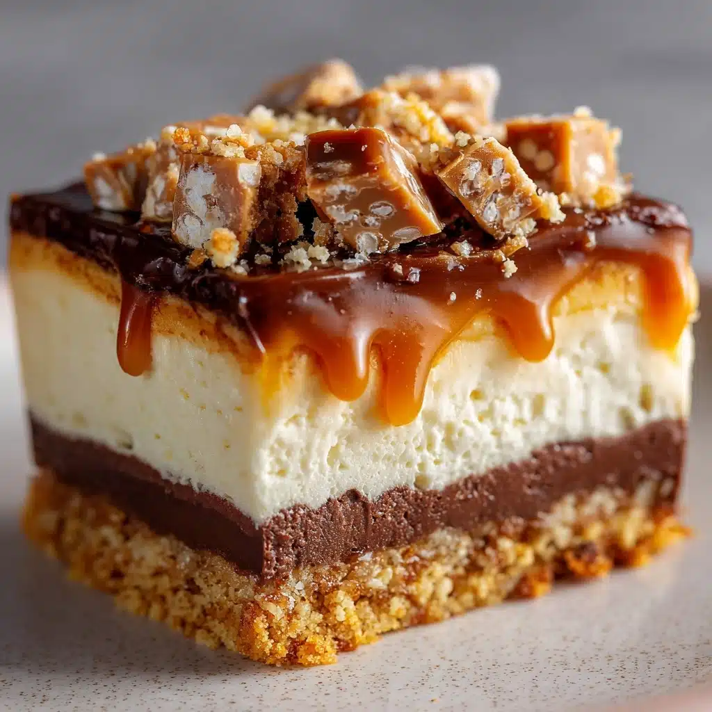 Butterfinger Caramel Cheesecake Bars Recipe