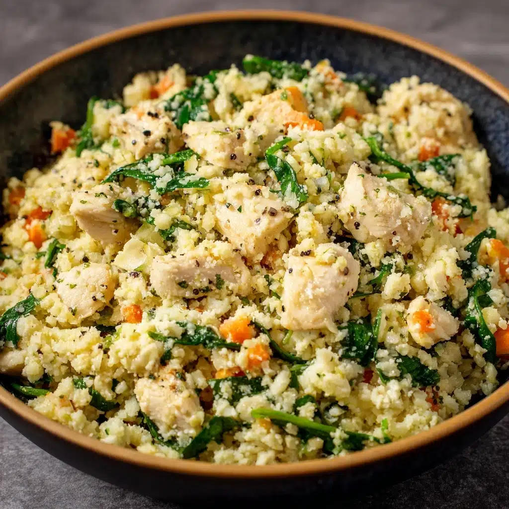 Pesto Chicken Cauliflower Rice Recipe - Recipe Image