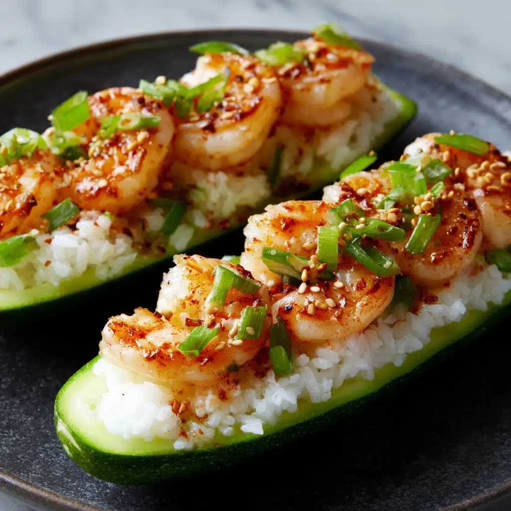 Shrimp Avocado Cucumber Boats Recipe - Recipe Image