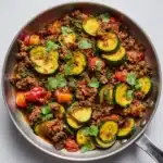 Mexican Zucchini and Ground Beef Skillet Recipe