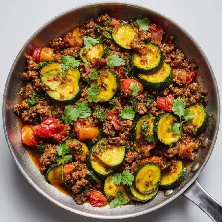 Mexican Zucchini and Ground Beef Skillet Recipe